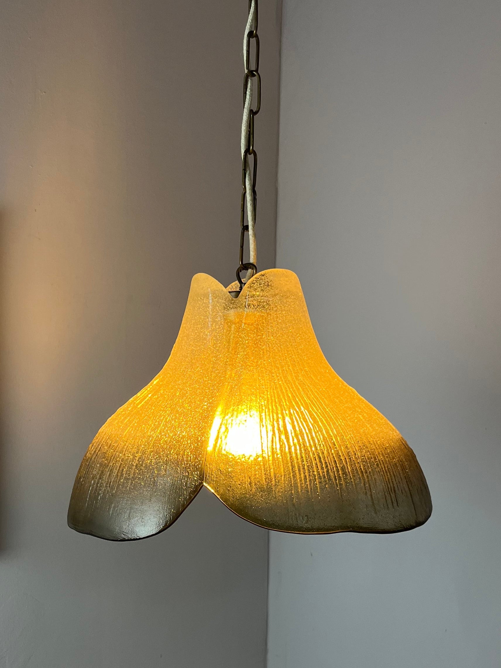 Hängelampe Blume Glas von Peill & Putzler