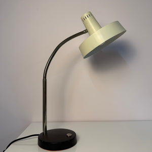 Schreibtischlampe altweiß mit beweglichem Arm