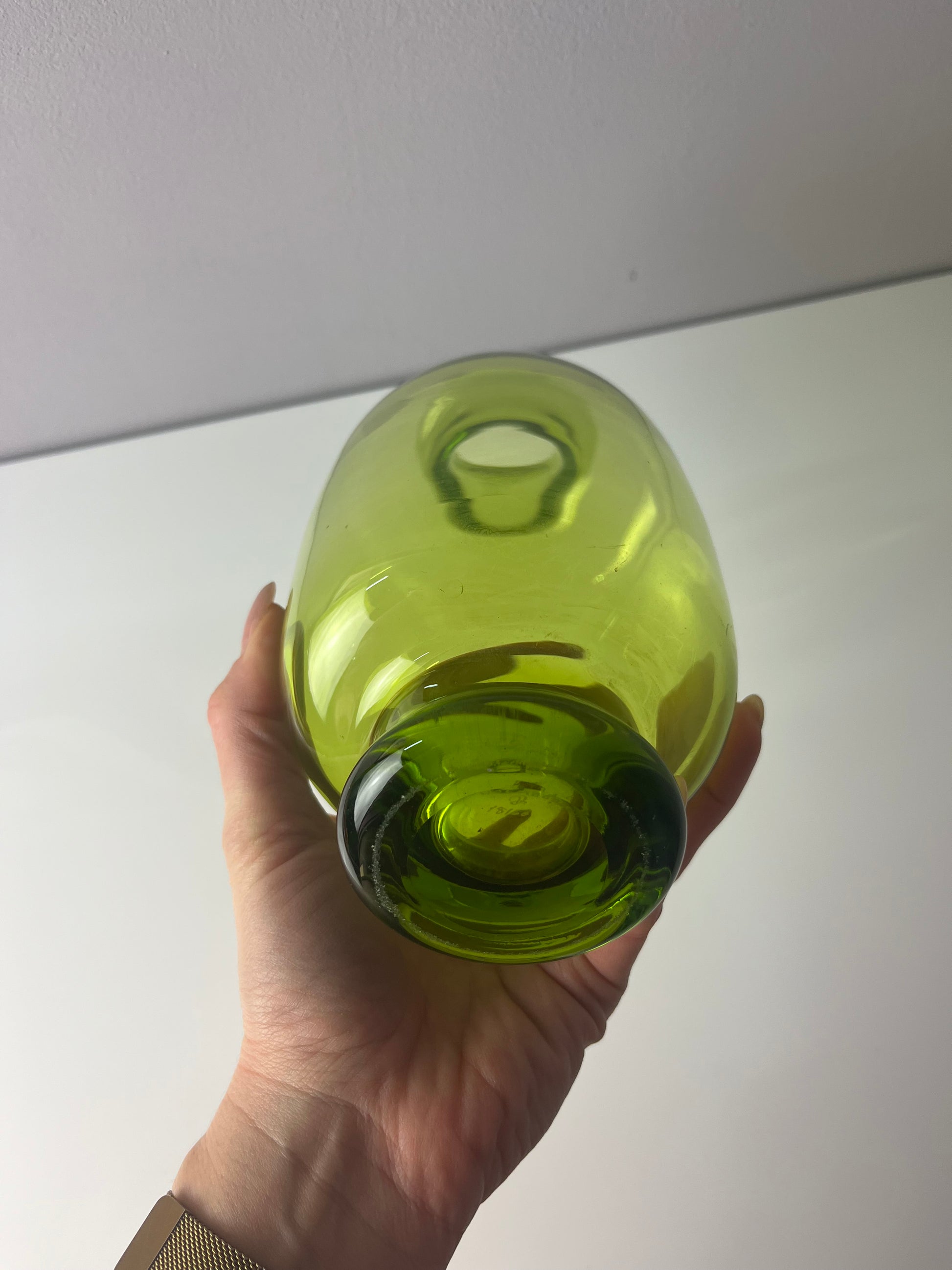 Vase Majgrøn von Per Lütken für Holmegaard