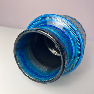 Vase Serie Rimini Blu von Aldo Londi für Bitossi