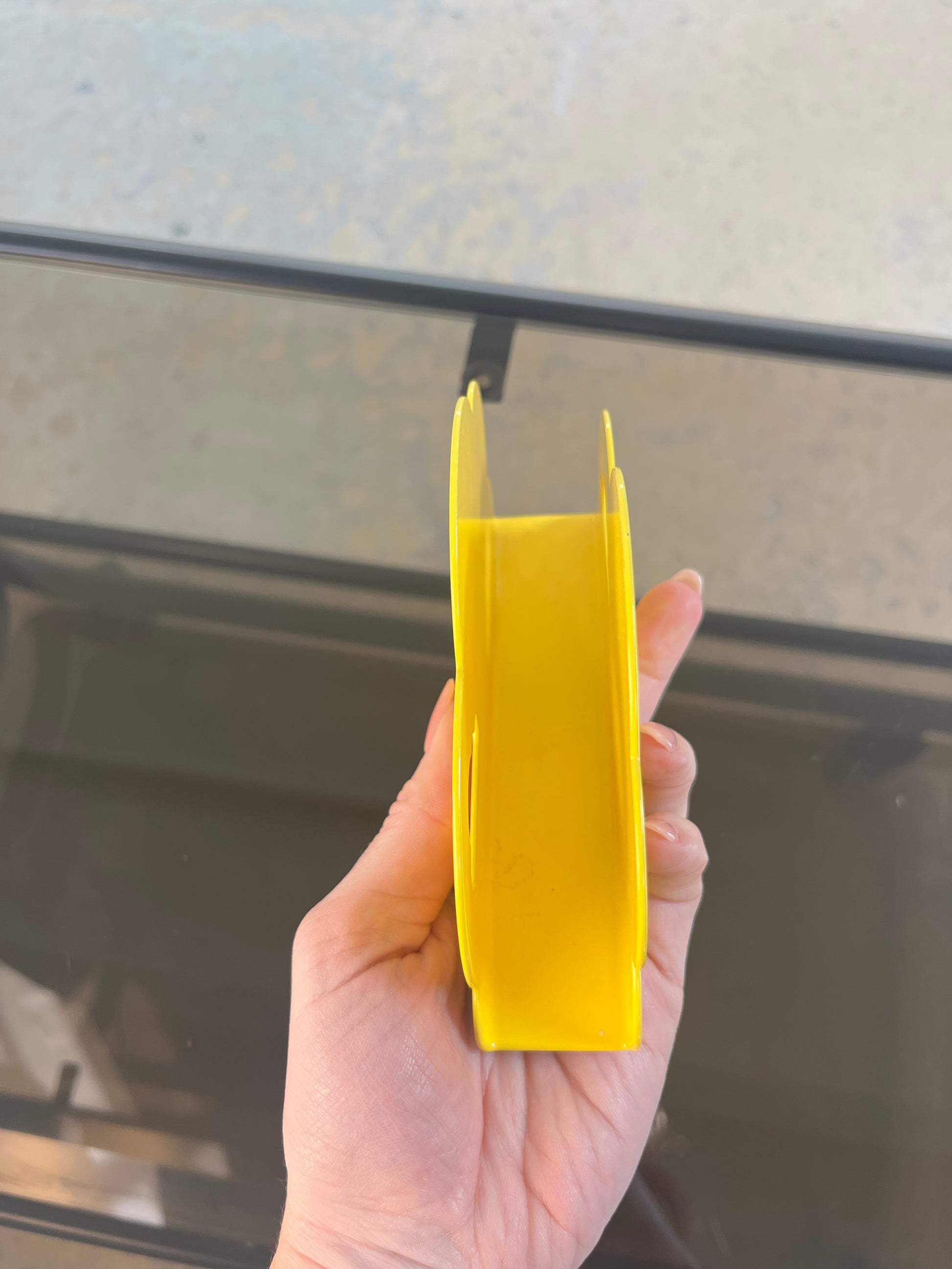 Serviettenhalter RYMLIG gelb von Vintage IKEA