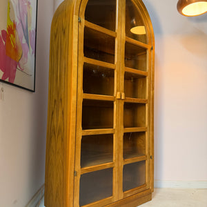 Rundbogen Vitrine Teak von Dyrlund