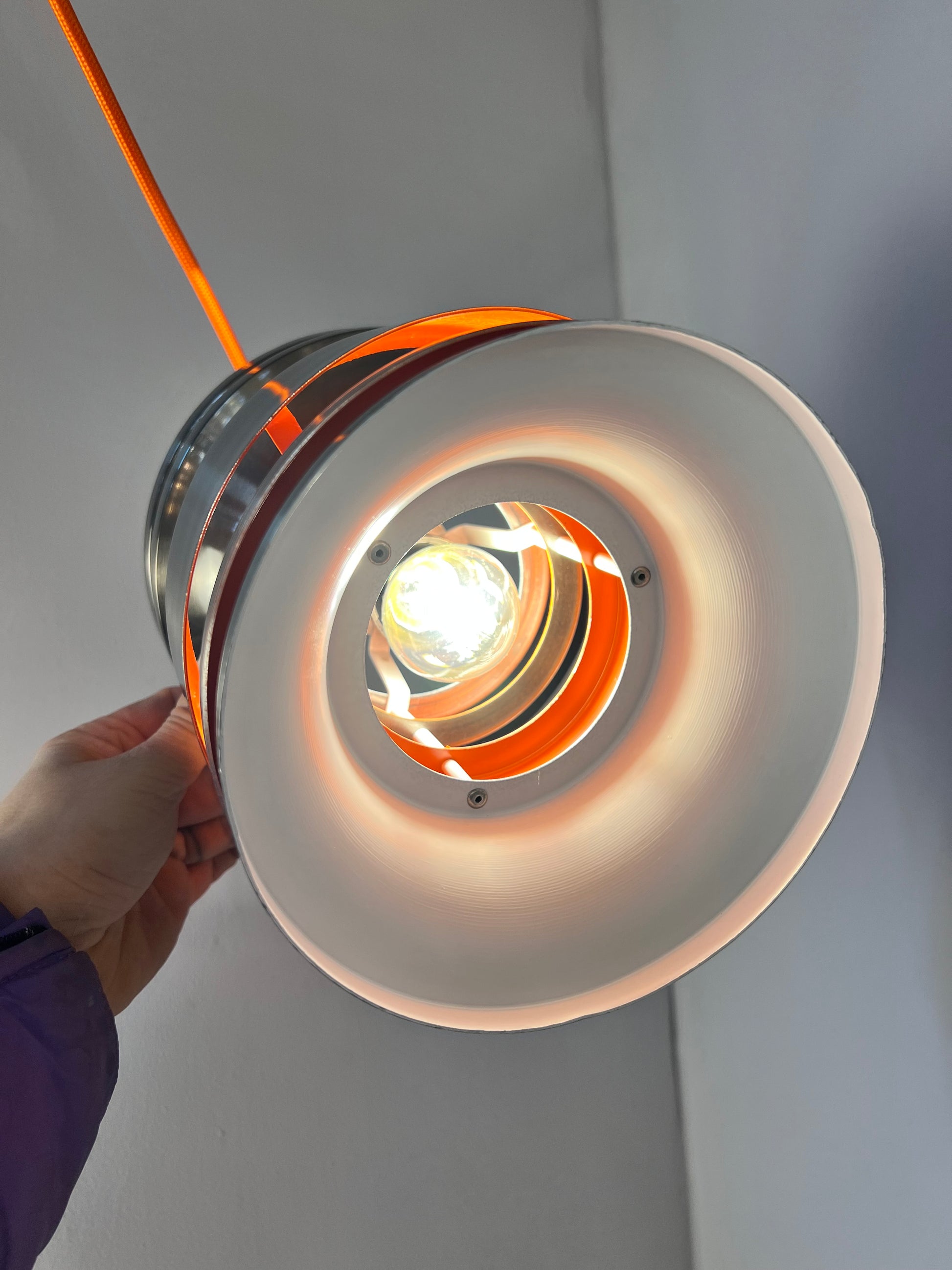 Hängelampe anthrazit orange von Carl Thore für Granhaga