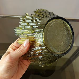 Schale Revontulet grau Glas von Tauno Wirkkala für Humppila