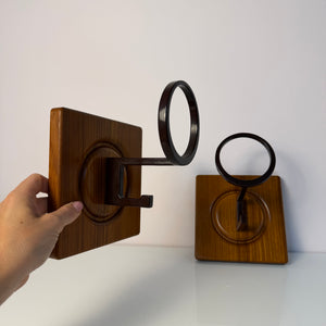 Set: Wandhaken Garderobe Teak von Sudbrock