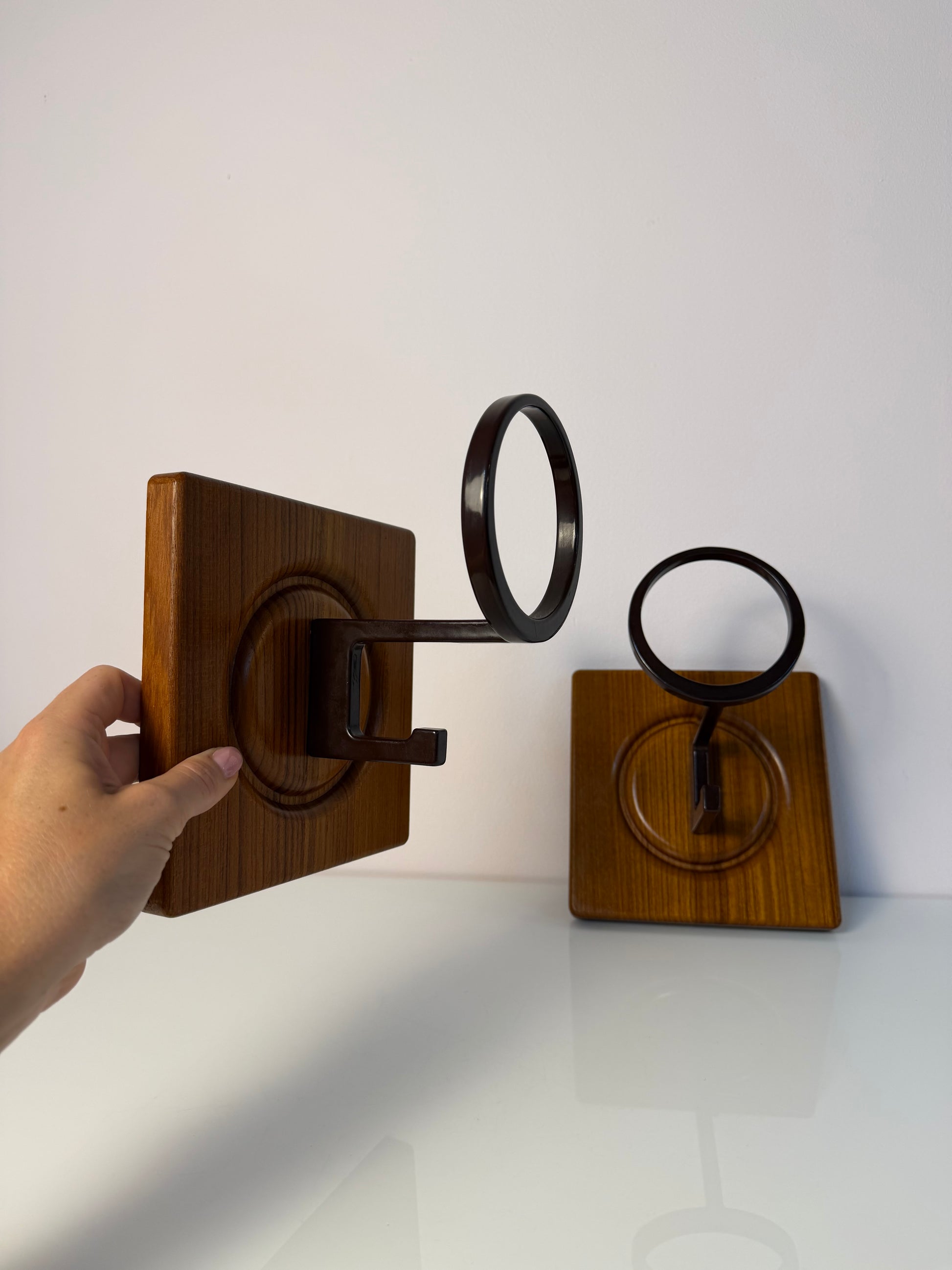 Set: Wandhaken Garderobe Teak von Sudbrock