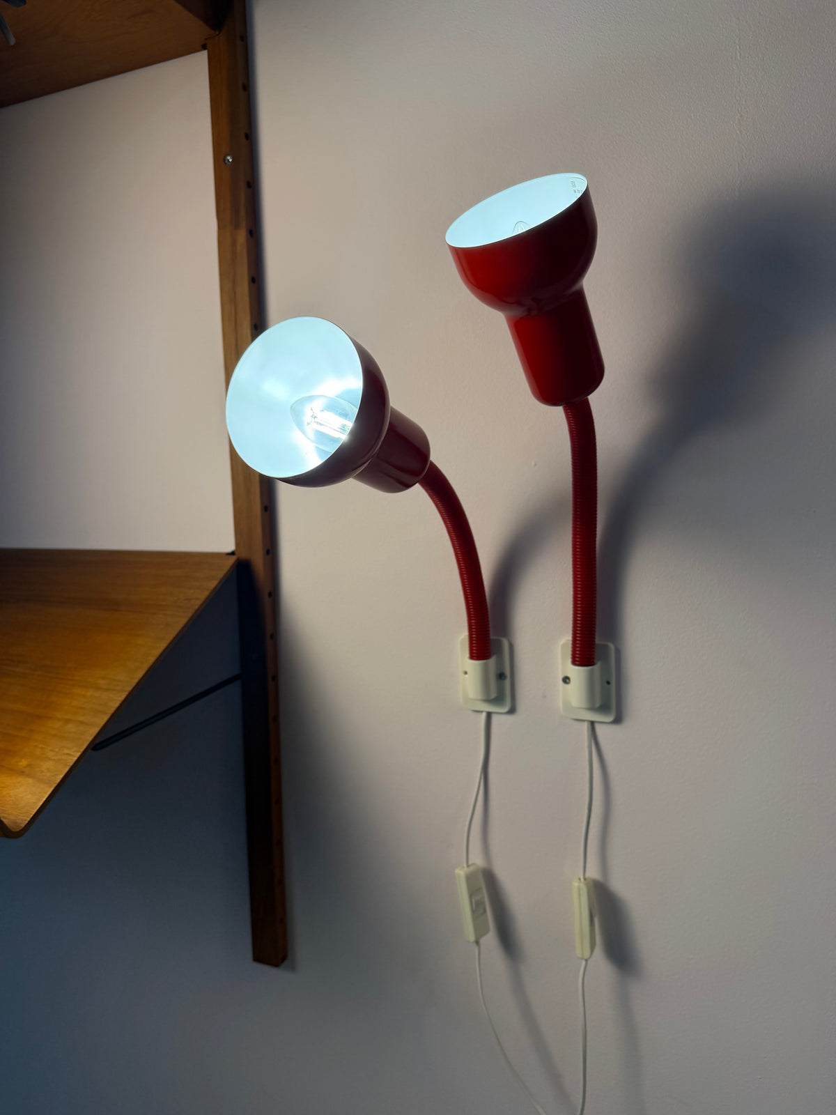 Wandlampe Type 504 rot von Horn