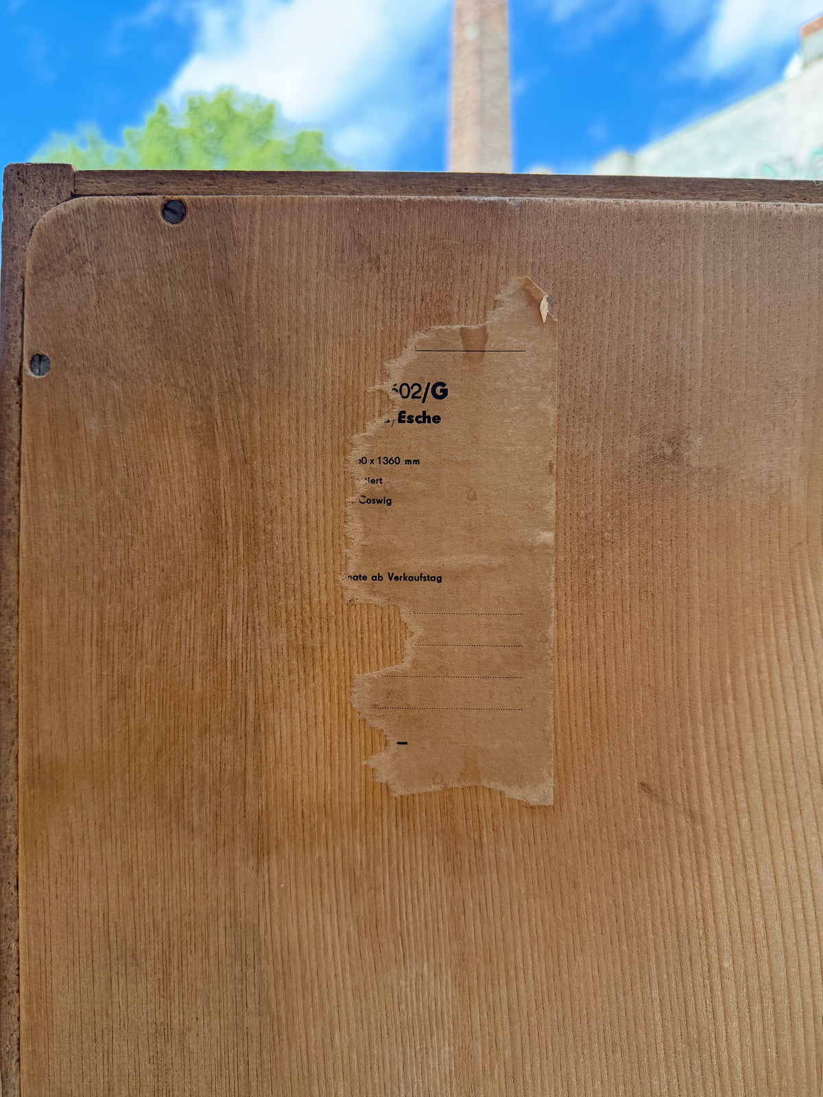 Highboard Typ 602/G Esche von Franz Ehrlich für Hellerau