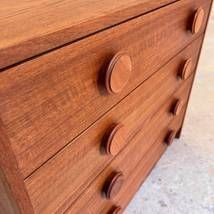 Kommode Teak mit runden Griffen aus Dänemark