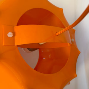 Hängelampe orange mit orangem Kabel von Ilka Plast