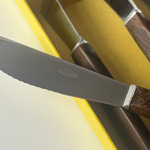 Set: 6x Buttermesser Teak in Box