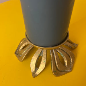 Kerzenständer Messing in Blütenform