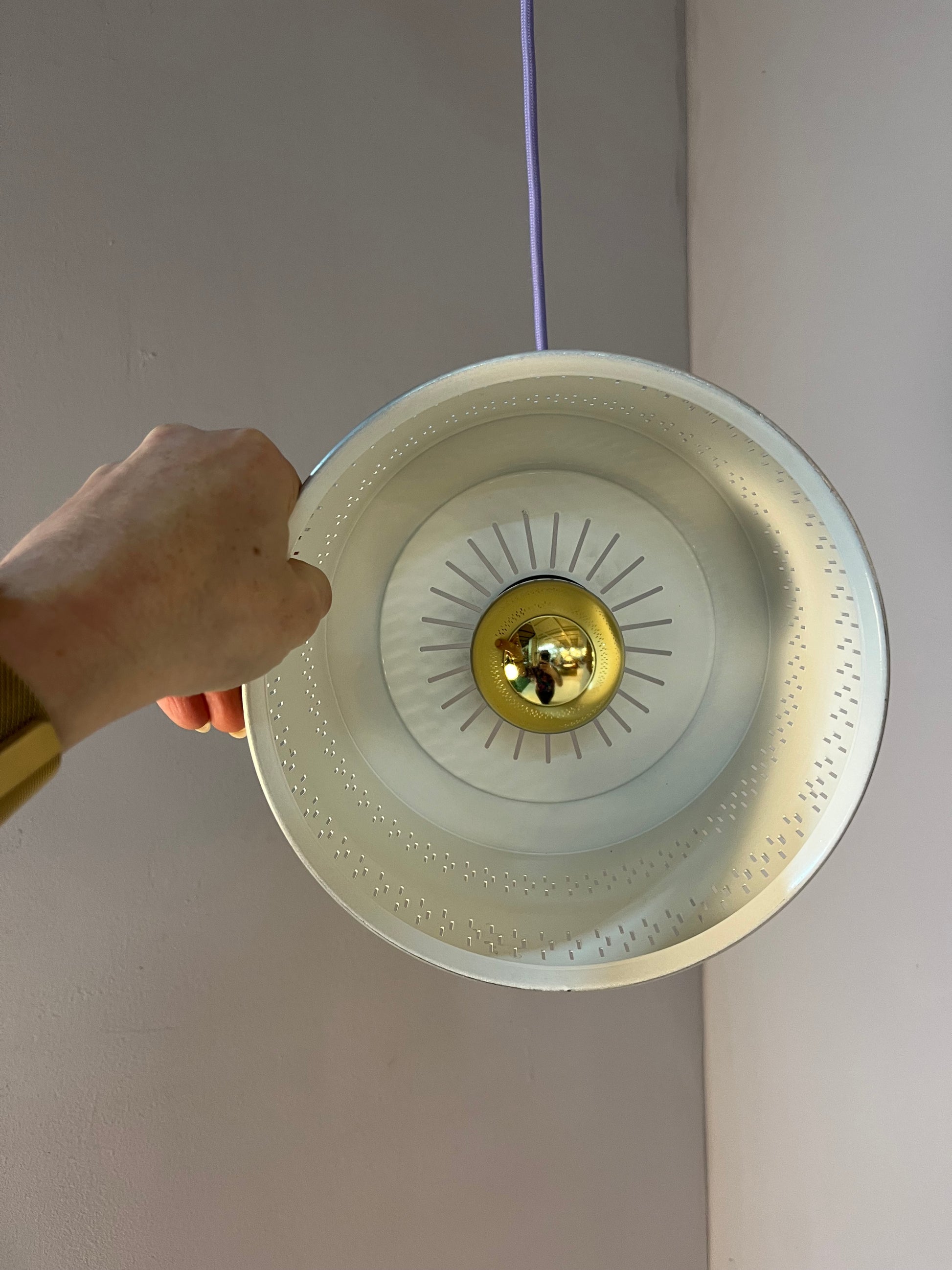 Hängelampe silber Aluminium aus Dänemark