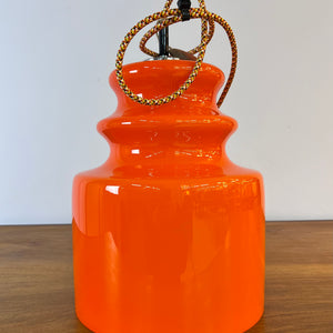 Hängelampe orange Glas von Peill & Putzler