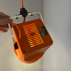 Strahler Unispot orange neu lackiert von Louis Poulsen