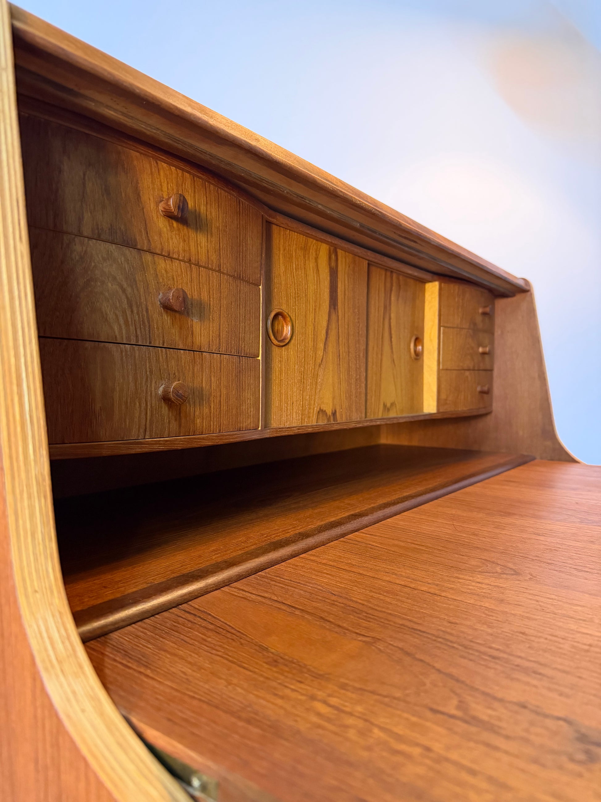 Sekretär Teak aus Dänemark