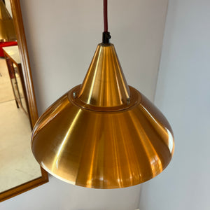 Hängelampe orange Kupfer