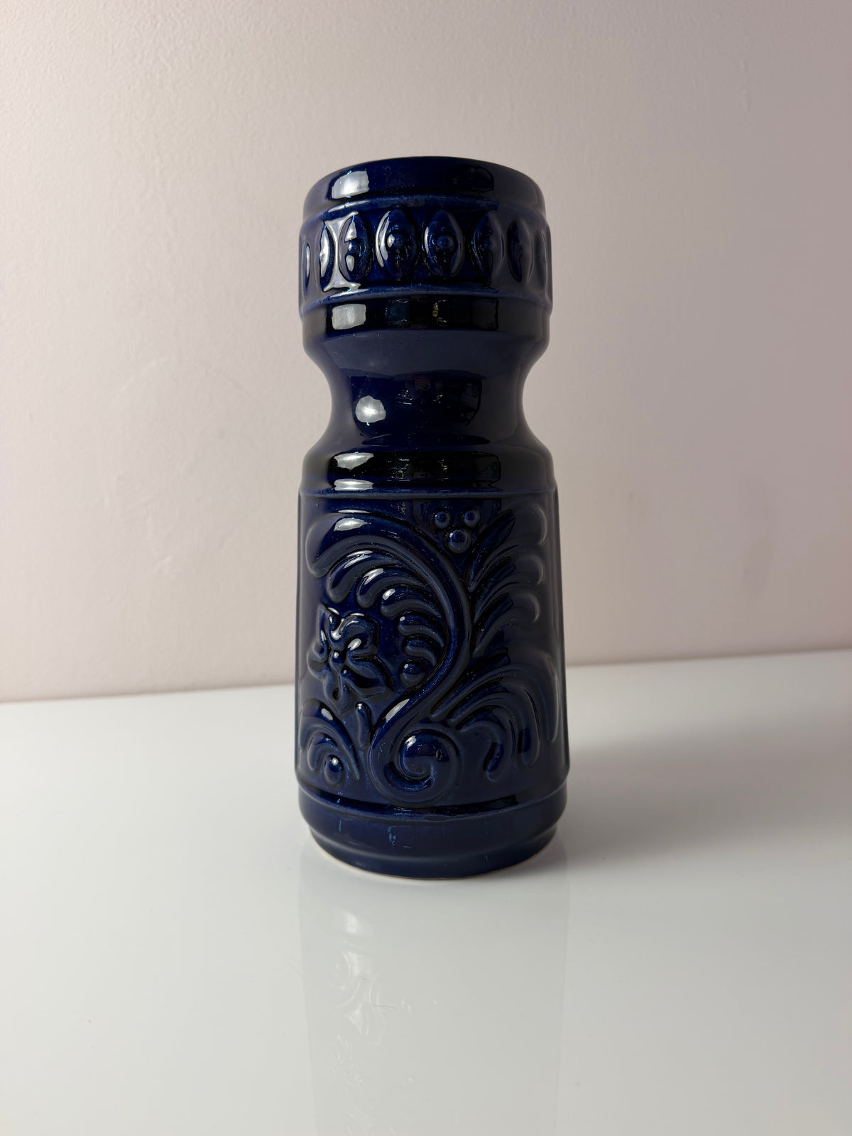 Vase 122-24 blau von VEB Gräfenroda
