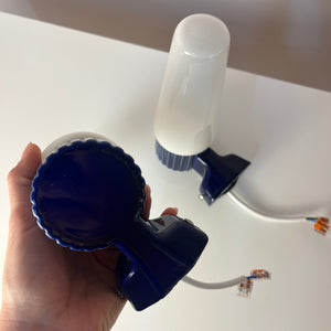 Set: 2x Wandlampe Modell 6020 blau von Sigvard Bernadotte für Ifö