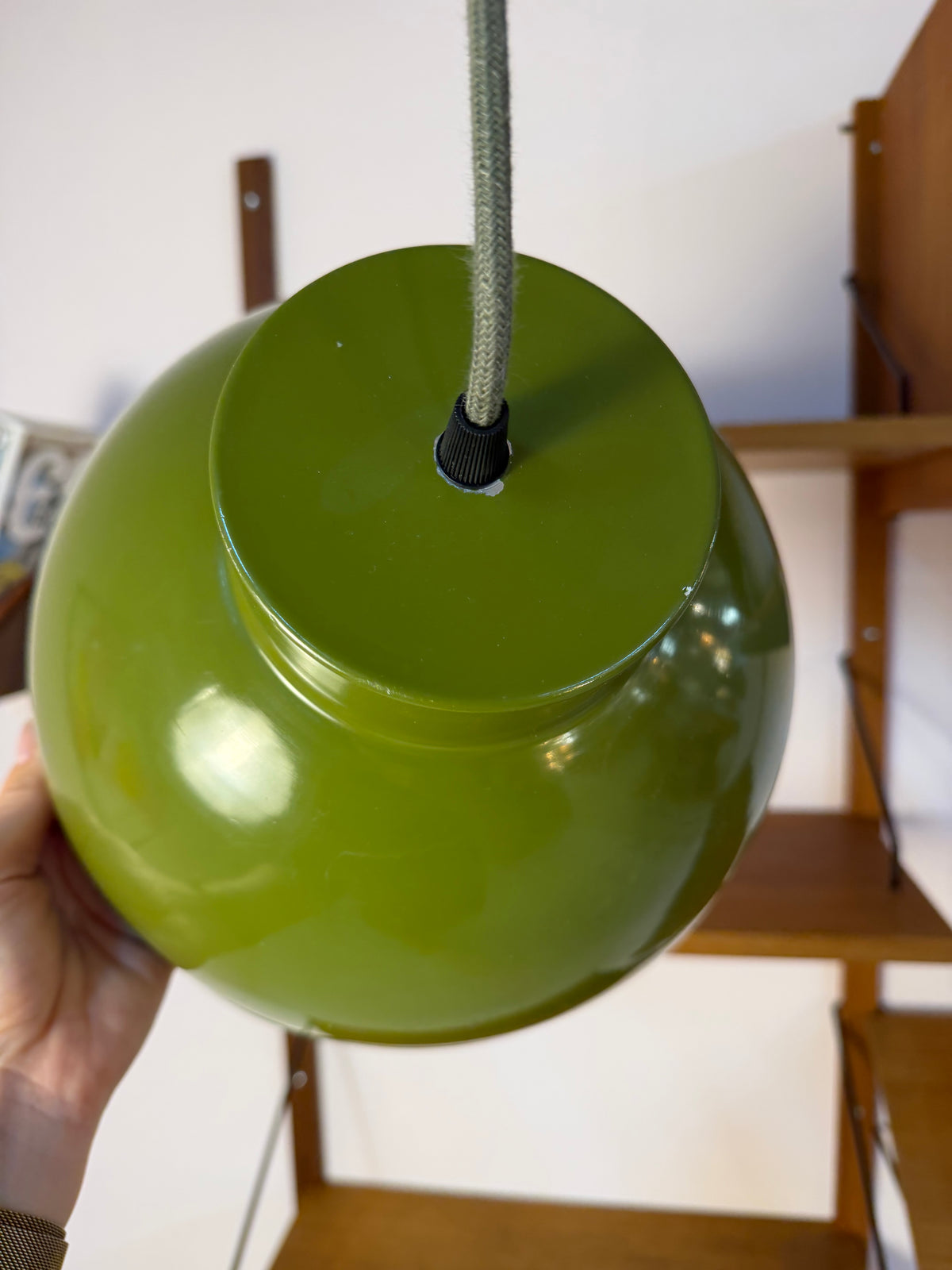 Bunkerlampe oliv aus Dänemark