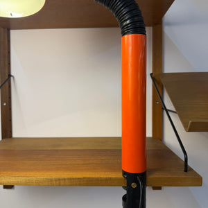 Klemmlampe orange schwarz aus Dänemark