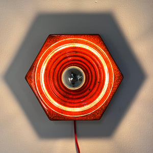 Wandlampe rot Keramik von Hustadt Leuchten