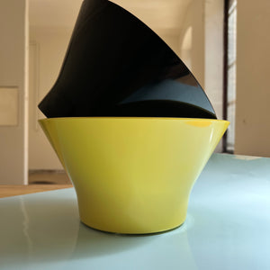 Set: 2 Schüsseln gelb & schwarz von Henning Koppel für Orskov Design