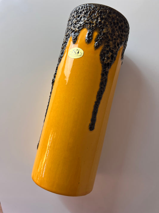 Vase Fat Lava  301-25 gelb von Riffarth Keramik