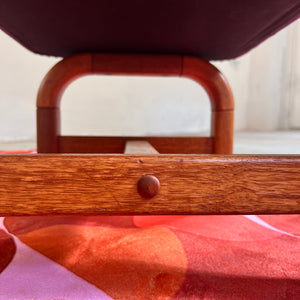 Hocker lila Teak von Preben Schou