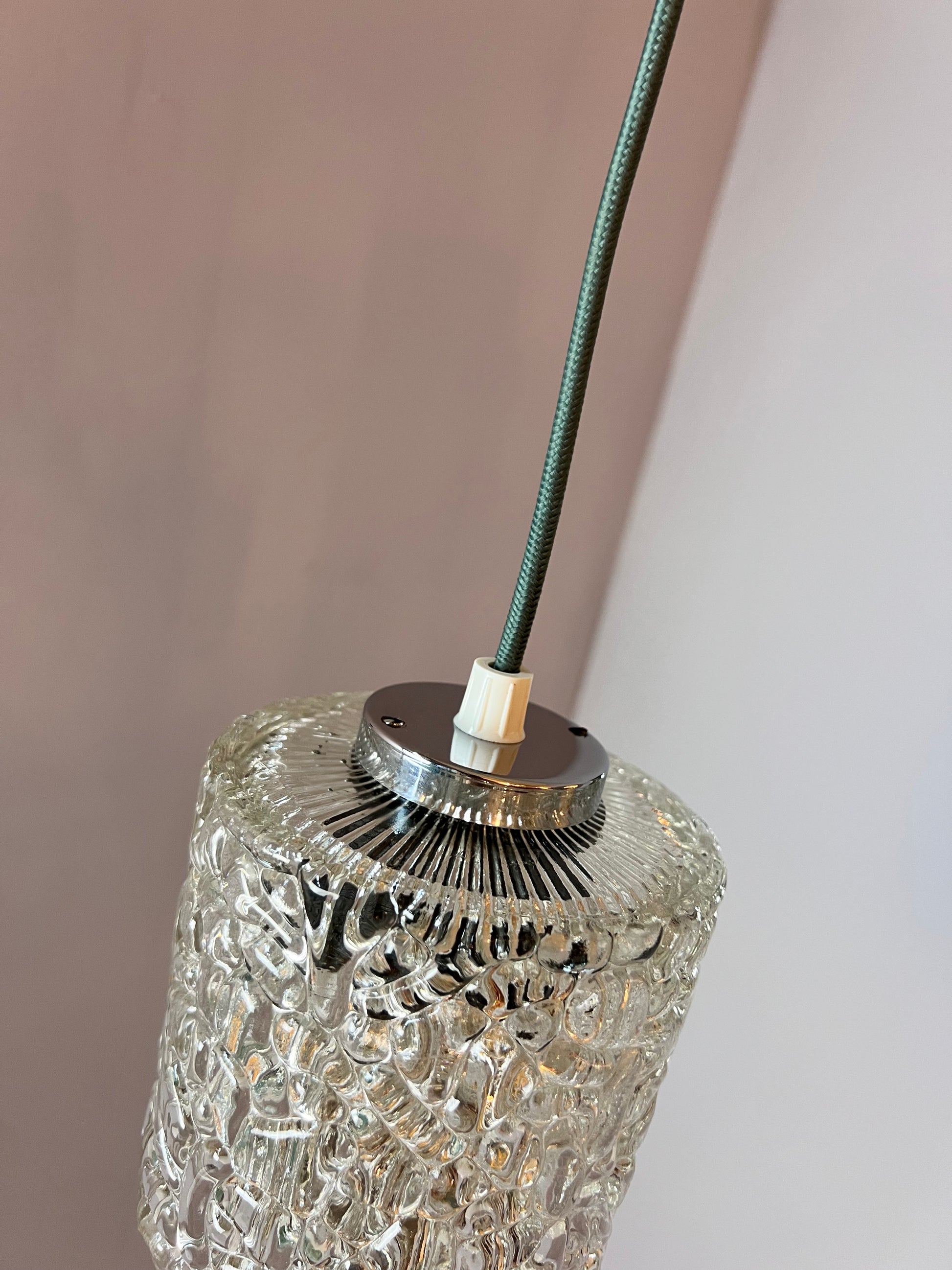 Hängelampe Glas aus Dänemark