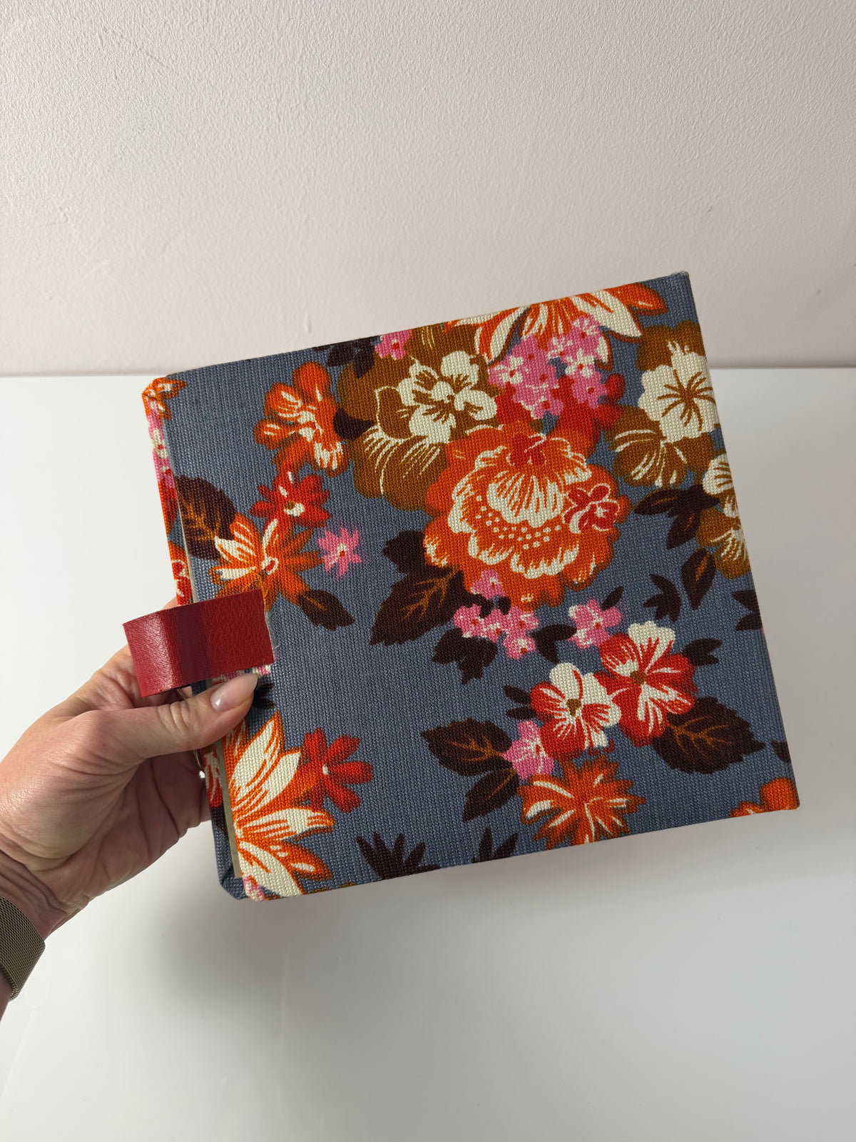 Schallplattenmappe floral für Vinyl Singles
