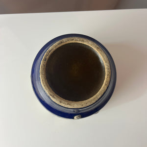 Blumentopf Fat Lava blau