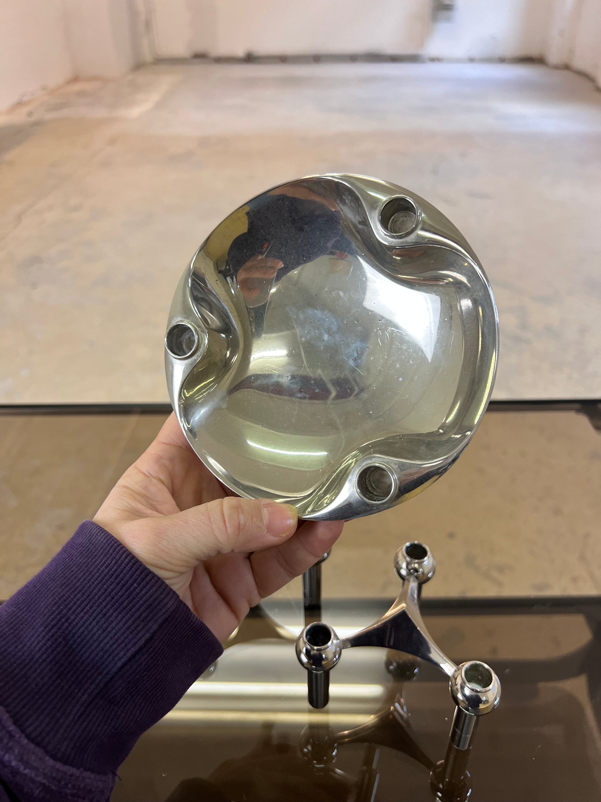 Set: 2 Kerzenständer und 1 Schale von Stoff & Nagel