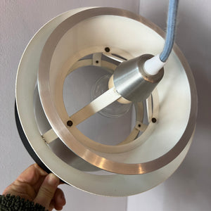 Lamellenlampe Trava schwarz silber von Carl Thore für Granhaga