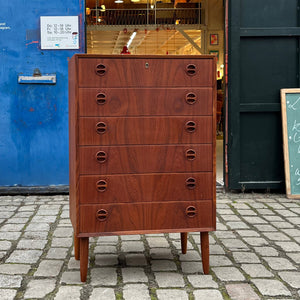 Kommode Teak mit runden Griffen aus Dänemark