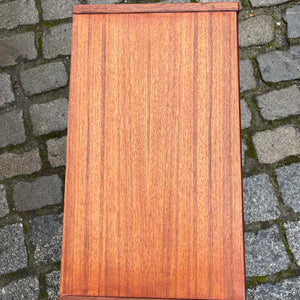 Schalplatten Regal Teak mit Schublade