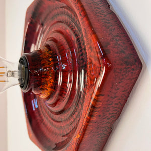 Wandlampe rot Keramik von Hustadt Leuchten