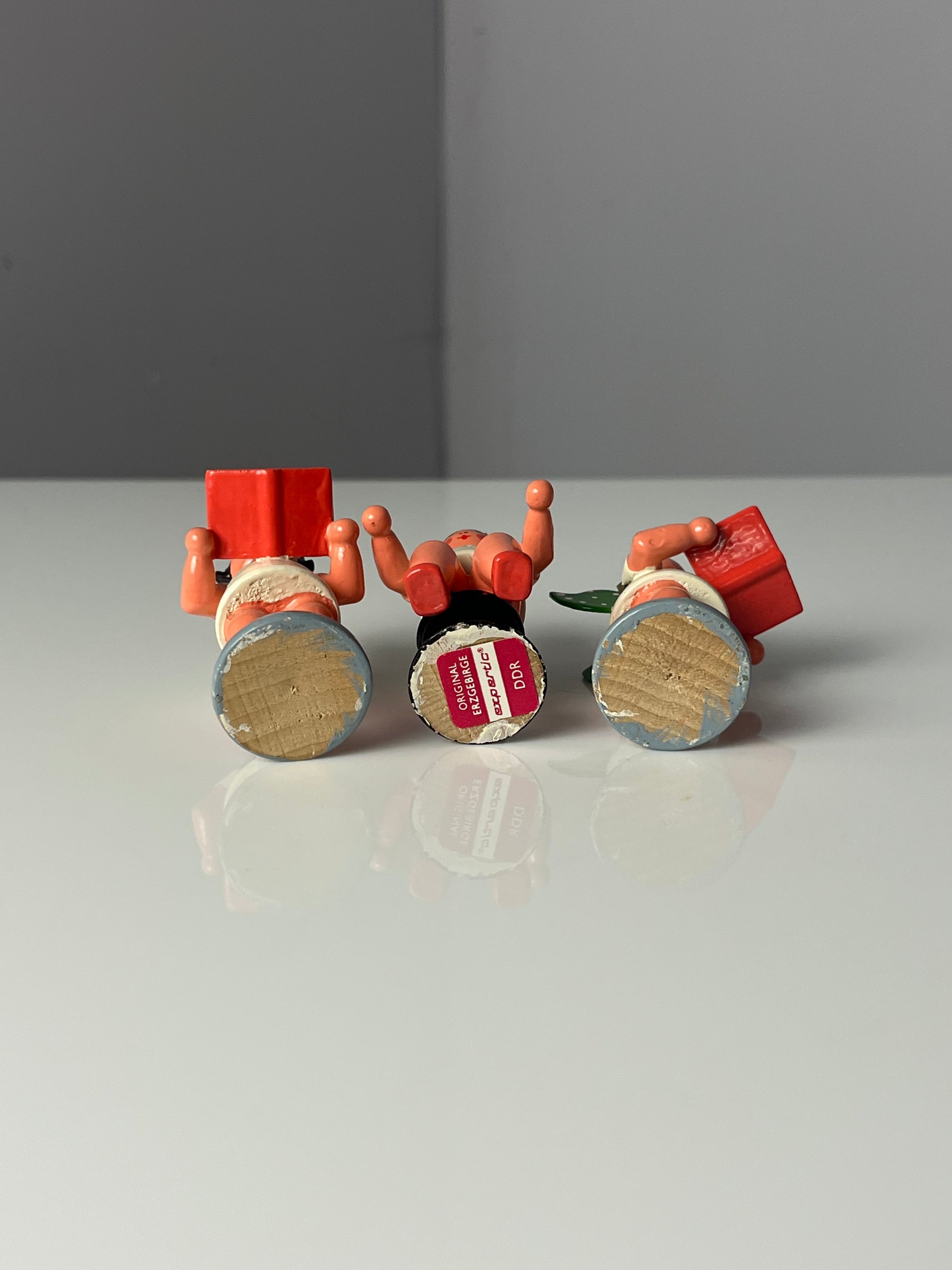 Set: 3x Engelmusikanten mit Krönchen von der Kunstgewerblichen Drechslerei Ellmann