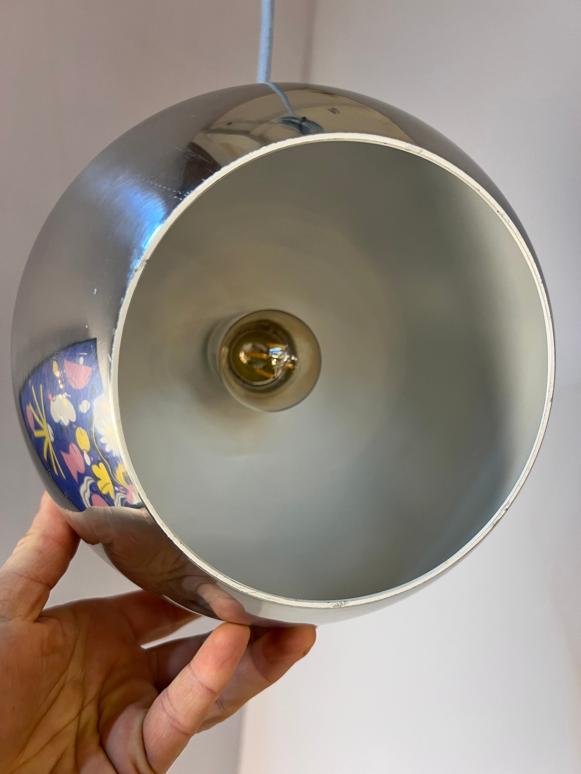 Kugellampe Topan Chrom von Verner Panton