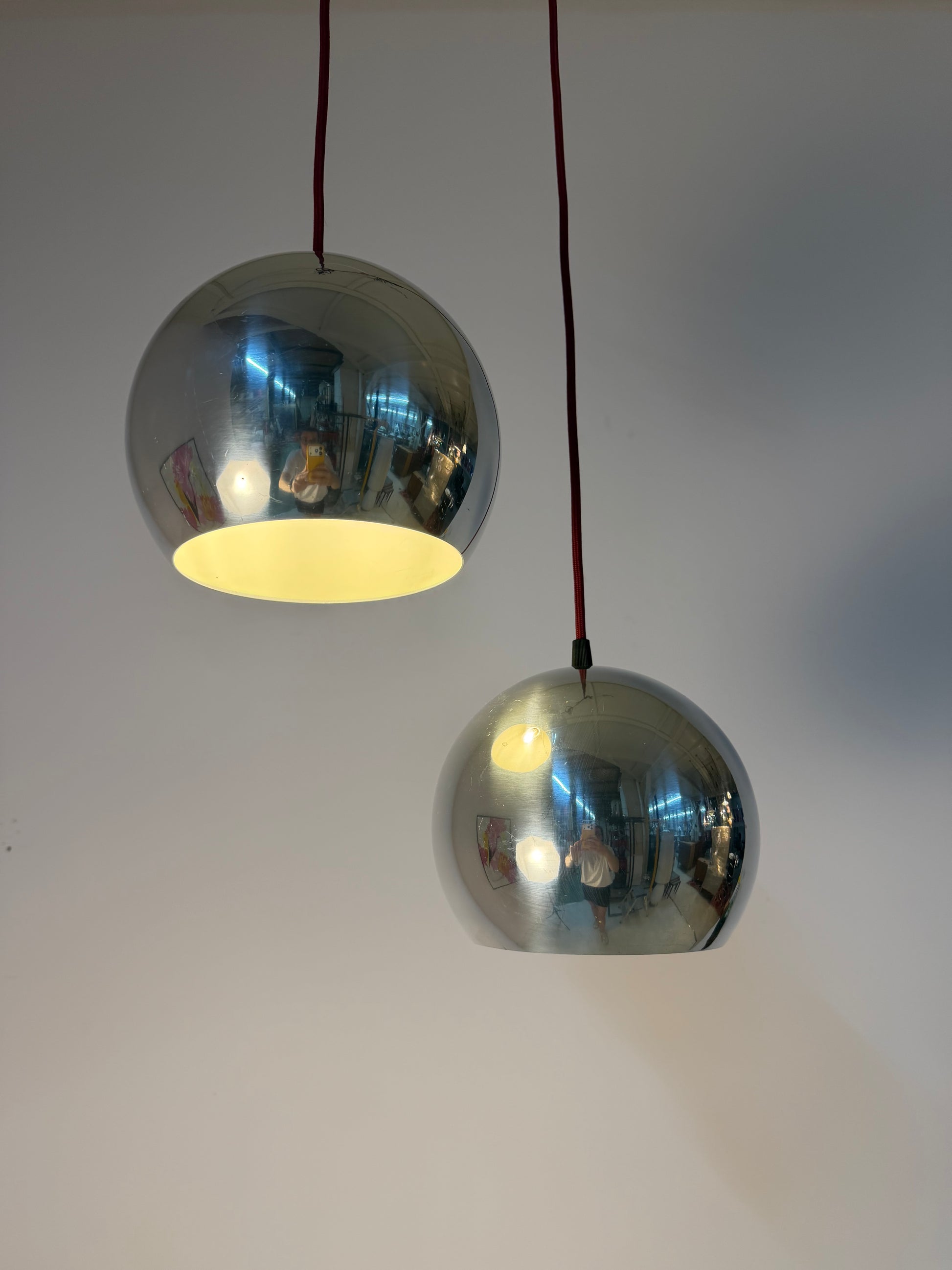 Kugellampe Topan Chrom von Verner Panton