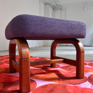 Hocker lila Teak von Preben Schou