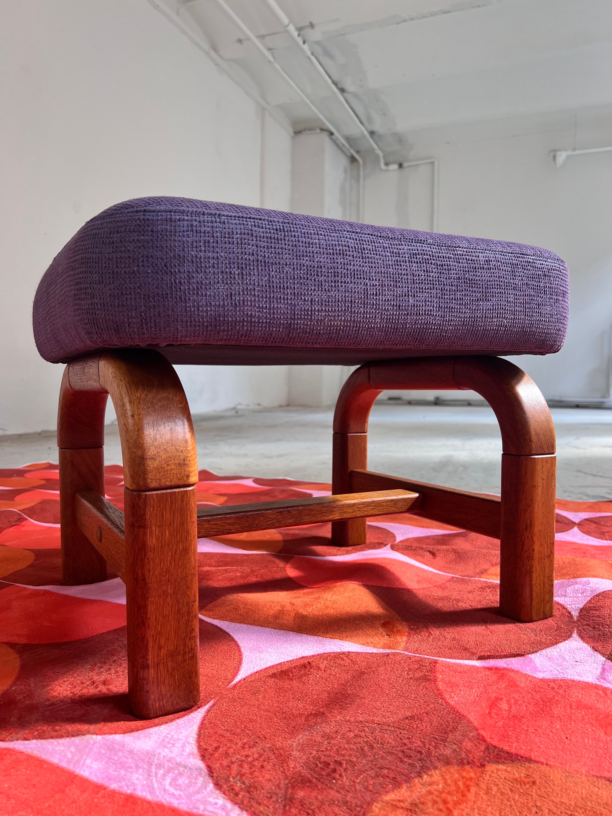 Hocker lila Teak von Preben Schou