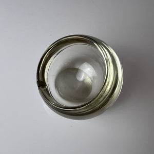 Kugelascher transparent Pressglas