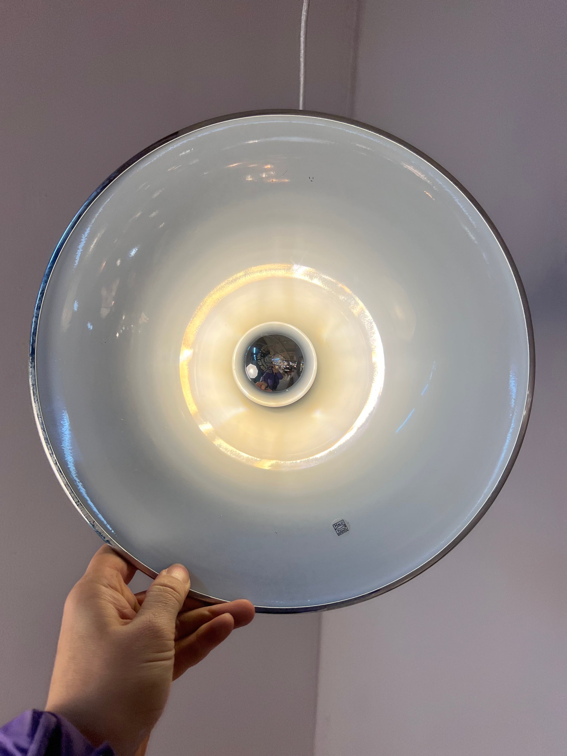 Trichterlampe Chrom Halo Tech Design