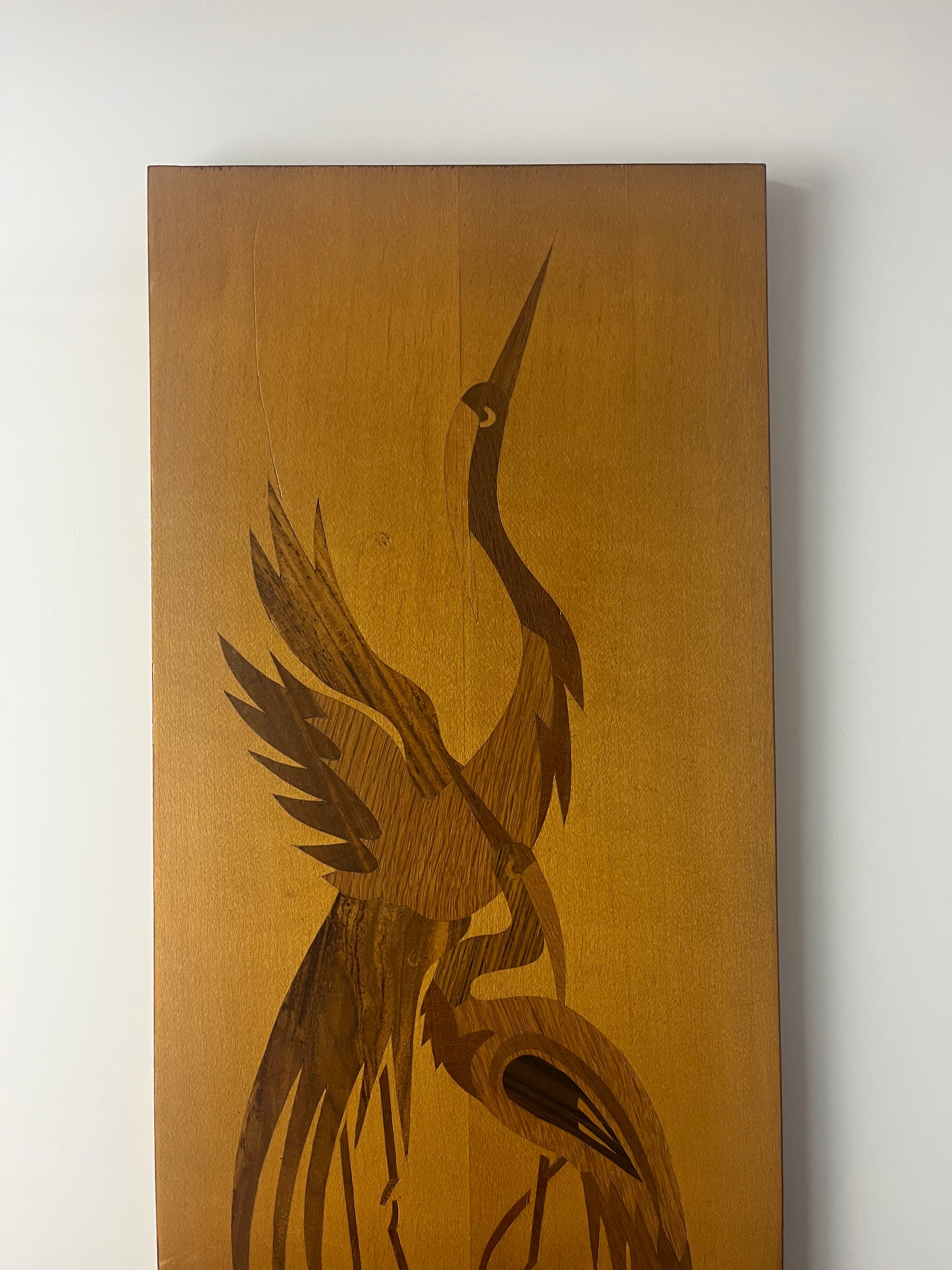 Intarsienbild Kraniche