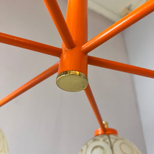 Kronleuchter orange creme
