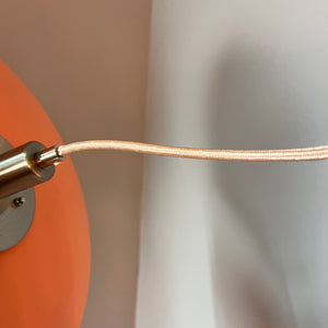 Lamellenlampe neu lackiert rosa orange