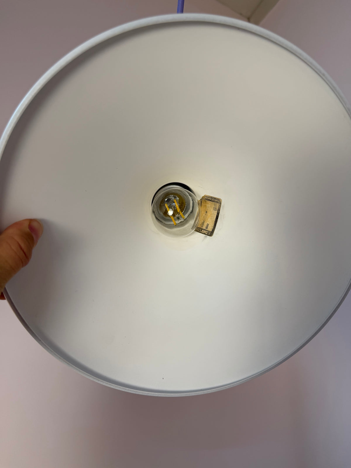 Kleine Hängelampe weiß von Davids Lampe