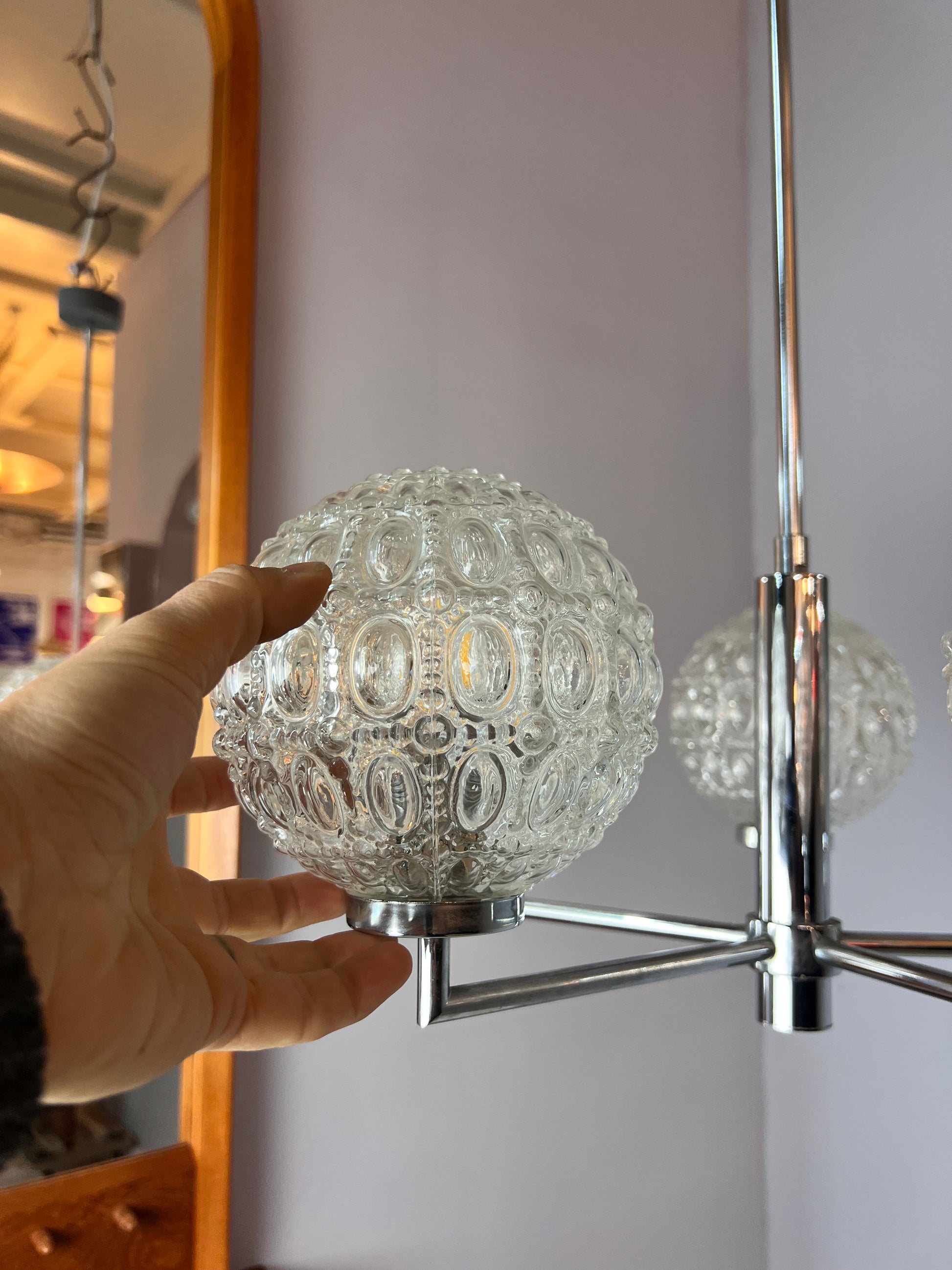 Kronleuchter Sputnik Chrom