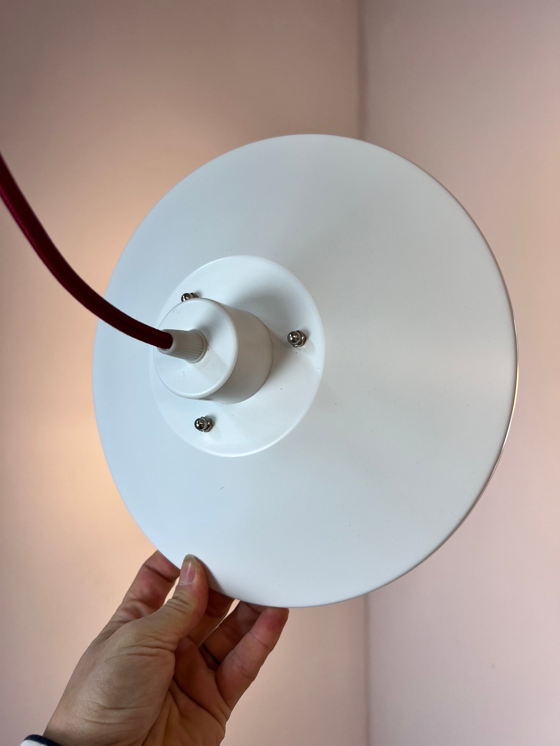 Lamellenlampe weiß